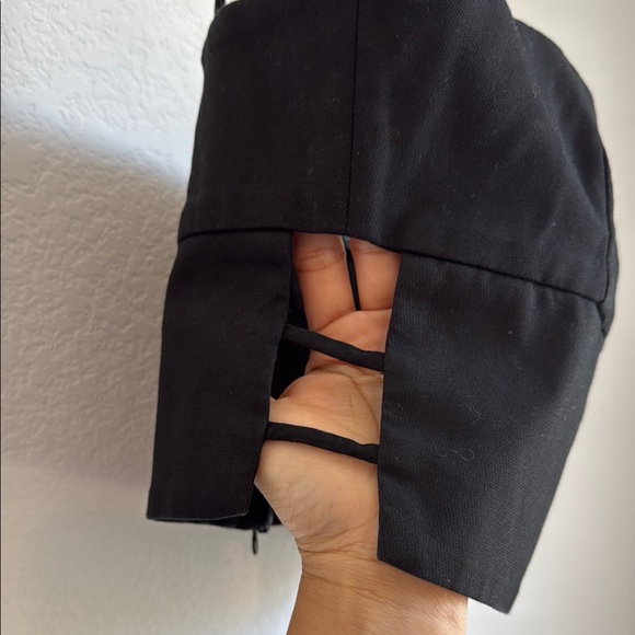 Zara Black Sleeveless Fitted Crop Camisole - Picture 6 of 9